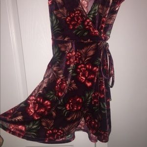 Velvet Flower Dress